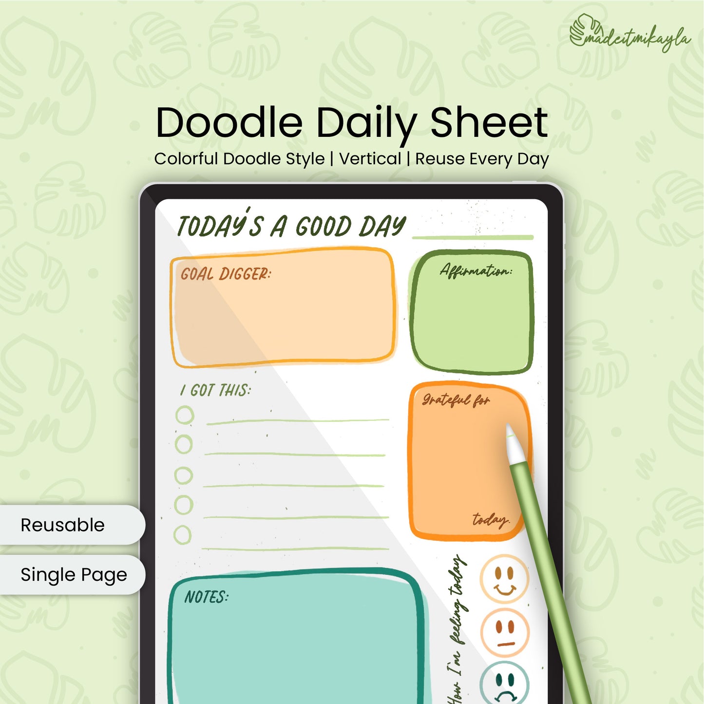 Doodle Daily Digital Sheet