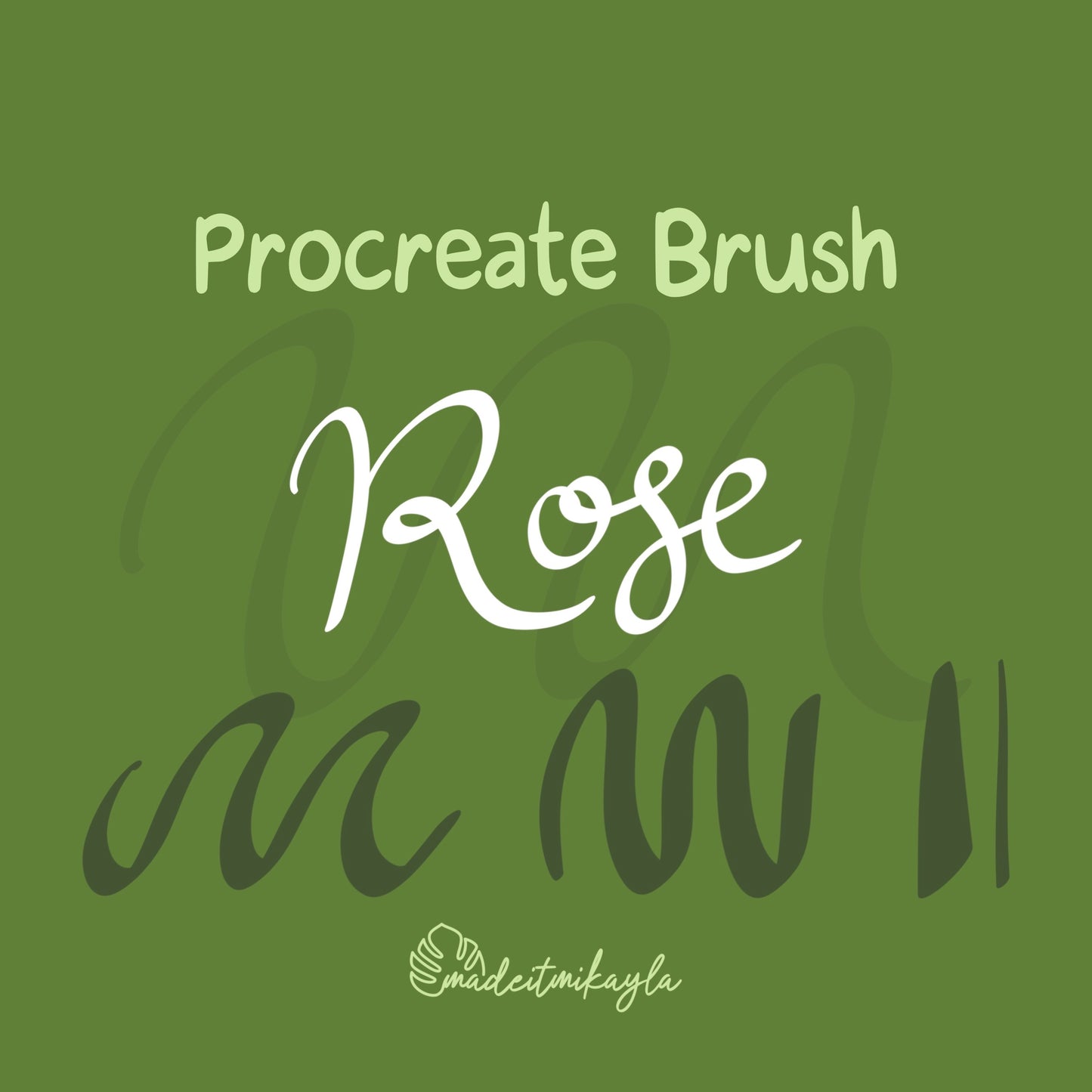 Rose Procreate Brush | MadeItMikayla